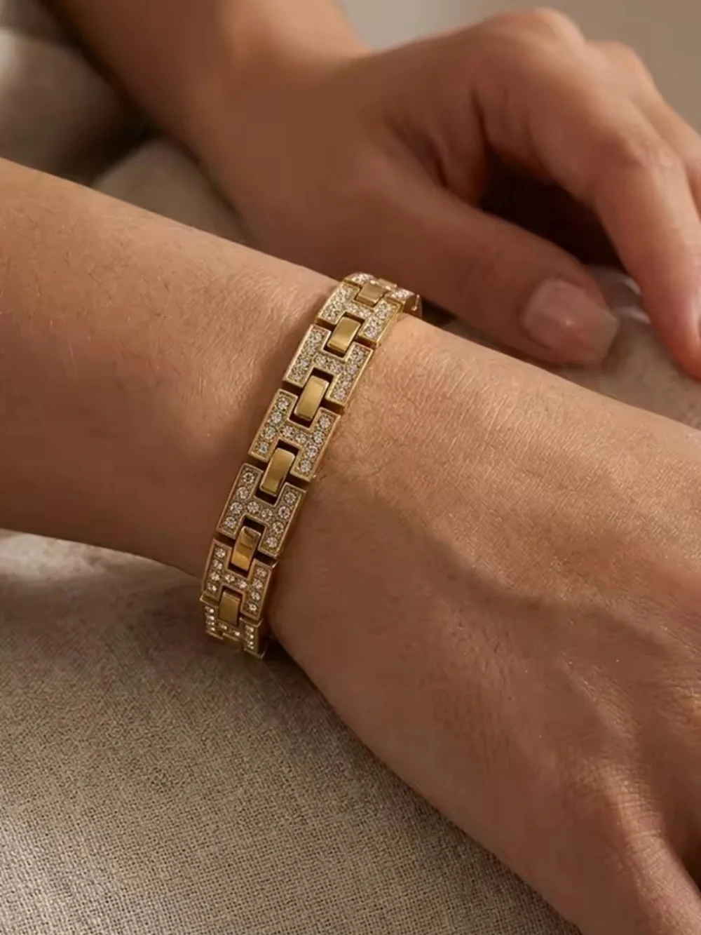 Miami Bracelet in silver 18cm length